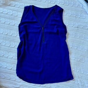 City Chic Royal Blue Zipper Top
